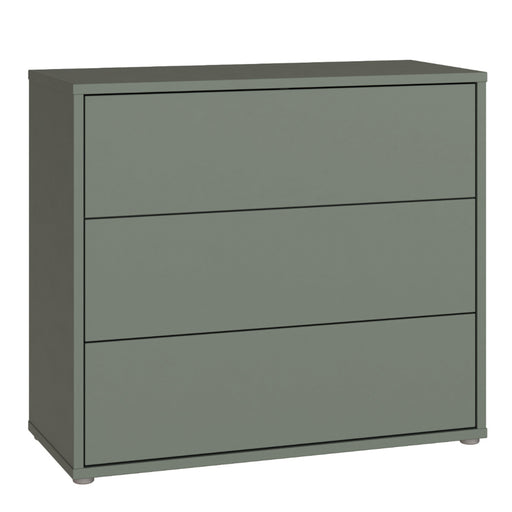 Alice Springs 3 Drawer Chest With Push-to-Open in Sage Green – image 1