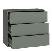 Alice Springs 3 Drawer Chest With Push-to-Open in Sage Green – image 4