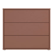 Alice Springs 3 Drawer Chest with Push-to-Open Drawers in Terracotta – image 2