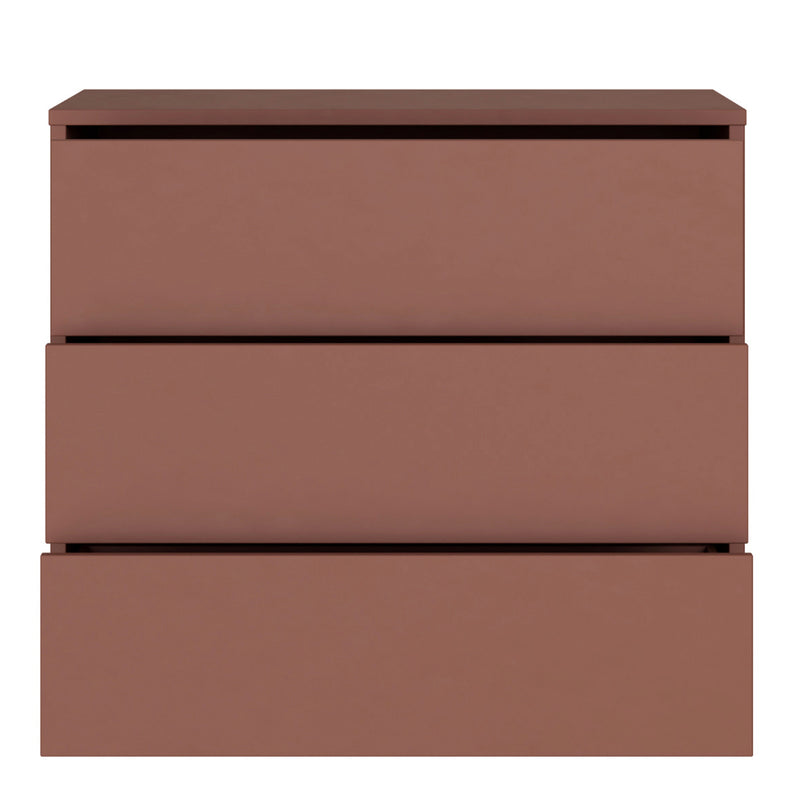Alice Springs 3 Drawer Chest with Push-to-Open Drawers in Terracotta – image 5