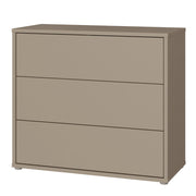 Alice Springs 3 Drawer Chest With Push-to-Open Drawers in Taupe – image 3