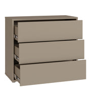 Alice Springs 3 Drawer Chest With Push-to-Open Drawers in Taupe – image 4