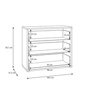 Alice Springs 3 Drawer Chest With Push-to-Open Drawers in Taupe – image 8