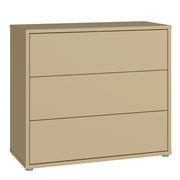 Alice Springs 3 Drawer Chest with Push-to-Open Drawers in Butter Yellow – image 1