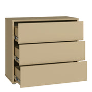 Alice Springs 3 Drawer Chest with Push-to-Open Drawers in Butter Yellow – image 4