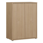 Alice Springs Tall 2 Door Cupboard with Push-to-Open Doors in Elegancia Oak – image 1