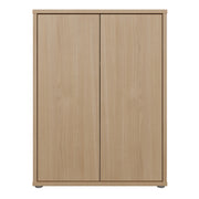 Alice Springs Tall 2 Door Cupboard with Push-to-Open Doors in Elegancia Oak – image 2