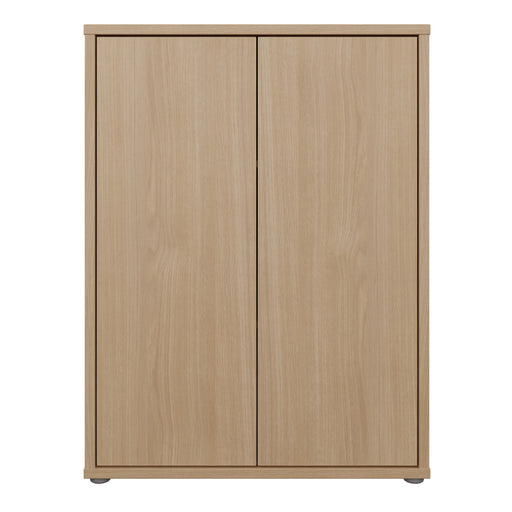 Alice Springs Tall 2 Door Cupboard with Push-to-Open Doors in Elegancia Oak – image 2