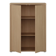 Alice Springs Tall 2 Door Cupboard with Push-to-Open Doors in Elegancia Oak – image 5