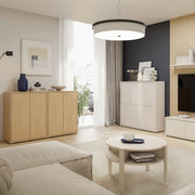 Alice Springs Tall 2 Door Cupboard with Push-to-Open Doors in Elegancia Oak – image 7
