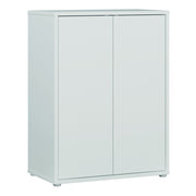 Alice Springs Tall 2 Door Cupboard with Push-to-Open Doors in Light Grey – image 1