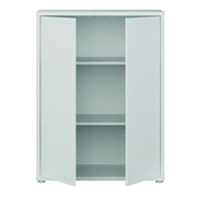 Alice Springs Tall 2 Door Cupboard with Push-to-Open Doors in Light Grey – image 5