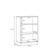 Alice Springs Tall 2 Door Cupboard with Push-to-Open Doors in Light Grey – image 8
