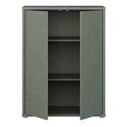 Alice Springs Tall 2 Door Cupboard with Push-to-Open Doors in Sage Green – image 5
