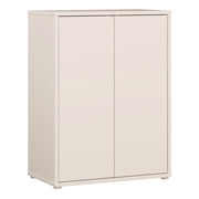 Alice Springs Tall 2 Door Cupboard with Push-to-Open Doors in Sand – image 1