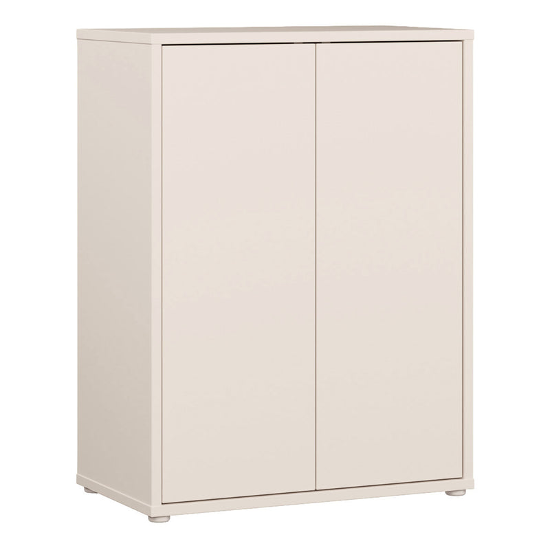 Alice Springs Tall 2 Door Cupboard with Push-to-Open Doors in Sand – image 1