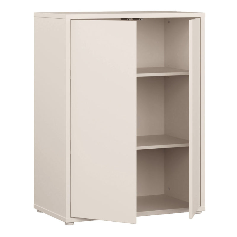 Alice Springs Tall 2 Door Cupboard with Push-to-Open Doors in Sand – image 4