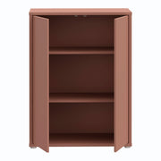 Alice Springs Tall 2 Door Cupboard with Push-to-Open Doors in Terracotta – image 5