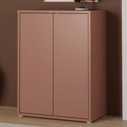 Alice Springs Tall 2 Door Cupboard with Push-to-Open Doors in Terracotta – image 6