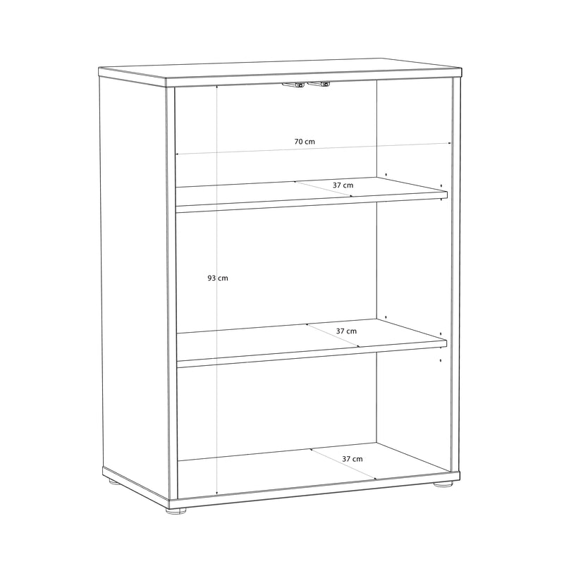 Alice Springs Tall 2 Door Cupboard with Push-to-Open Doors in Terracotta – image 8
