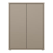 Alice Springs Tall 2 Door Cupboard with Push-to-Open Doors in Taupe – image 2