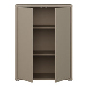Alice Springs Tall 2 Door Cupboard with Push-to-Open Doors in Taupe – image 5