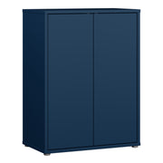 Alice Springs Tall 2 Door Cupboard with Push-to-Open Doors in Night Blue – image 1