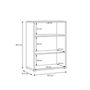 Alice Springs Tall 2 Door Cupboard with Push-to-Open Doors in Night Blue – image 10