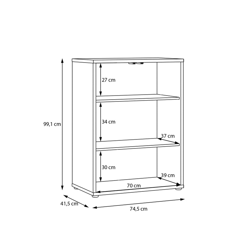 Alice Springs Tall 2 Door Cupboard with Push-to-Open Doors in Night Blue – image 10