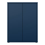 Alice Springs Tall 2 Door Cupboard with Push-to-Open Doors in Night Blue – image 2