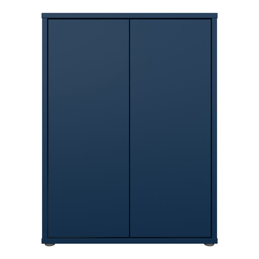 Alice Springs Tall 2 Door Cupboard with Push-to-Open Doors in Night Blue – image 2
