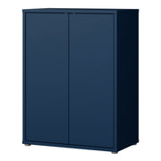 Alice Springs Tall 2 Door Cupboard with Push-to-Open Doors in Night Blue – image 3