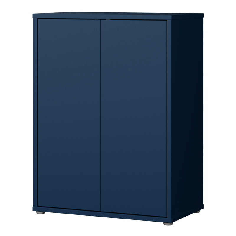 Alice Springs Tall 2 Door Cupboard with Push-to-Open Doors in Night Blue – image 3