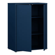 Alice Springs Tall 2 Door Cupboard with Push-to-Open Doors in Night Blue – image 4