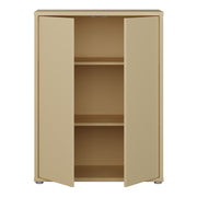 Alice Springs Tall 2 Door Cupboard with Push-to-Open Doors in Butter Yellow – image 5