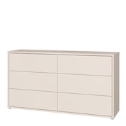 Alice Springs 6 Drawer Wide Chest with Push-to-Open Drawers in Sand – image 3