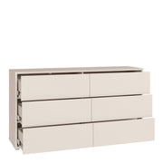 Alice Springs 6 Drawer Wide Chest with Push-to-Open Drawers in Sand – image 4