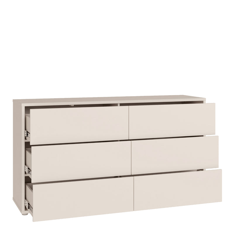 Alice Springs 6 Drawer Wide Chest with Push-to-Open Drawers in Sand – image 4