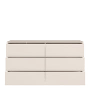 Alice Springs 6 Drawer Wide Chest with Push-to-Open Drawers in Sand – image 5