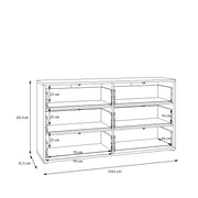 Alice Springs 6 Drawer Wide Chest with Push-to-Open Drawers in Sand – image 8