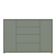 Alice Springs Wide Sideboard with 4 Drawers & 2 Doors with Push-to-Open in Sage Green – image 2