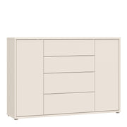 Alice Springs Wide Sideboard with 4 Drawers & 2 Doors with Push-to-Open in Sand – image 1