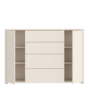 Alice Springs Wide Sideboard with 4 Drawers & 2 Doors with Push-to-Open in Sand – image 5