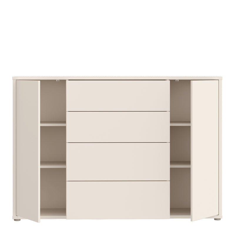 Alice Springs Wide Sideboard with 4 Drawers & 2 Doors with Push-to-Open in Sand – image 5