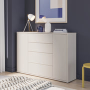 Alice Springs Wide Sideboard with 4 Drawers & 2 Doors with Push-to-Open in Sand – image 8