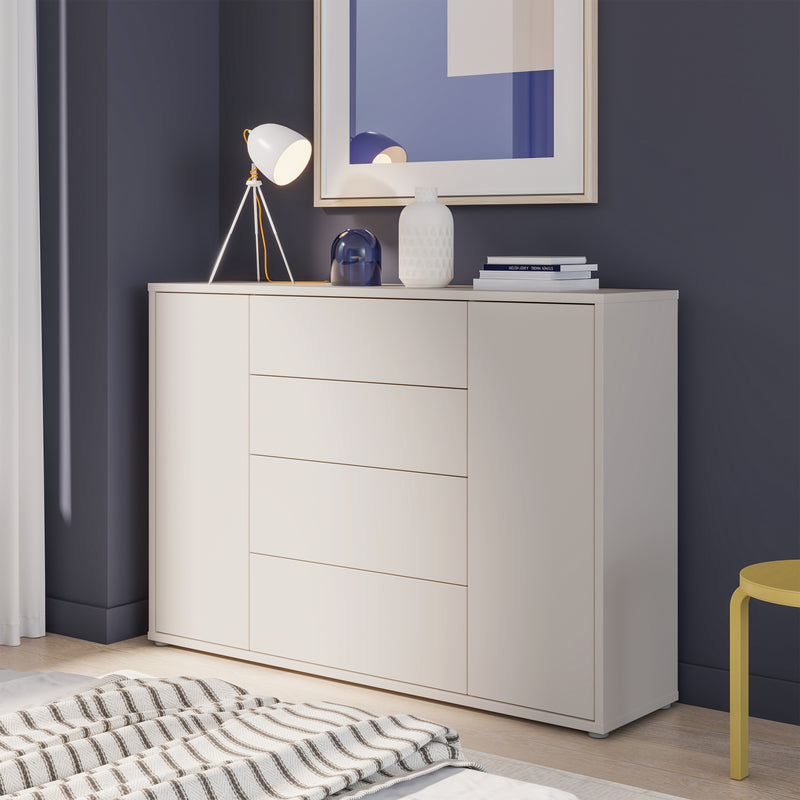 Alice Springs Wide Sideboard with 4 Drawers & 2 Doors with Push-to-Open in Sand – image 8
