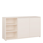 Alice Springs Sideboard with Open Shelving & Push-to-Open Doors in Sand – image 1