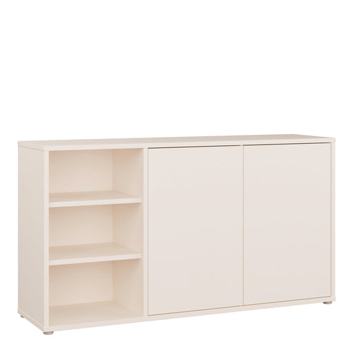 Alice Springs Sideboard with Open Shelving & Push-to-Open Doors in Sand – image 1