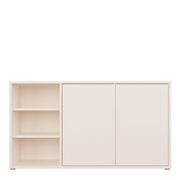 Alice Springs Sideboard with Open Shelving & Push-to-Open Doors in Sand – image 2