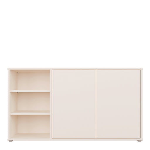 Alice Springs Sideboard with Open Shelving & Push-to-Open Doors in Sand – image 2